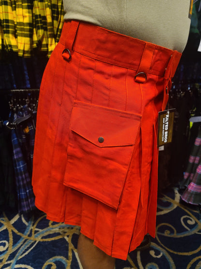 Utility Kilt in Red by KiltedBros - view 2