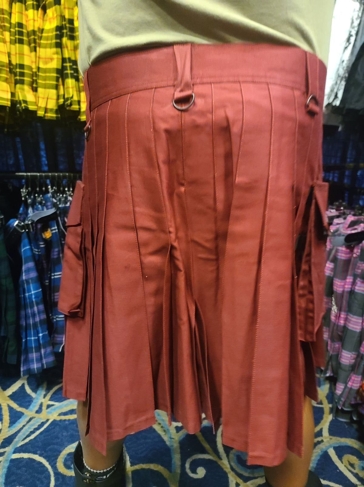 Utility Kilt in Burgundy by KiltedBros - view 2