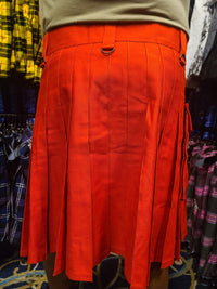 Utility Kilt in Red by KiltedBros - front view