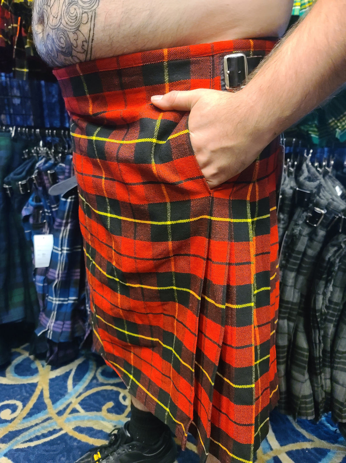 Wallace Tartan Kilt by KiltedBros Red Plaid - view 2