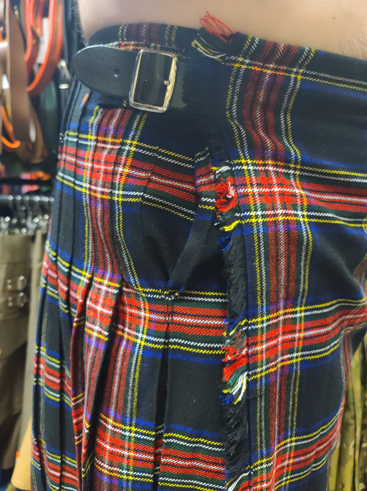 Black Stewart Tartan Kilt by KiltedBros - view 3