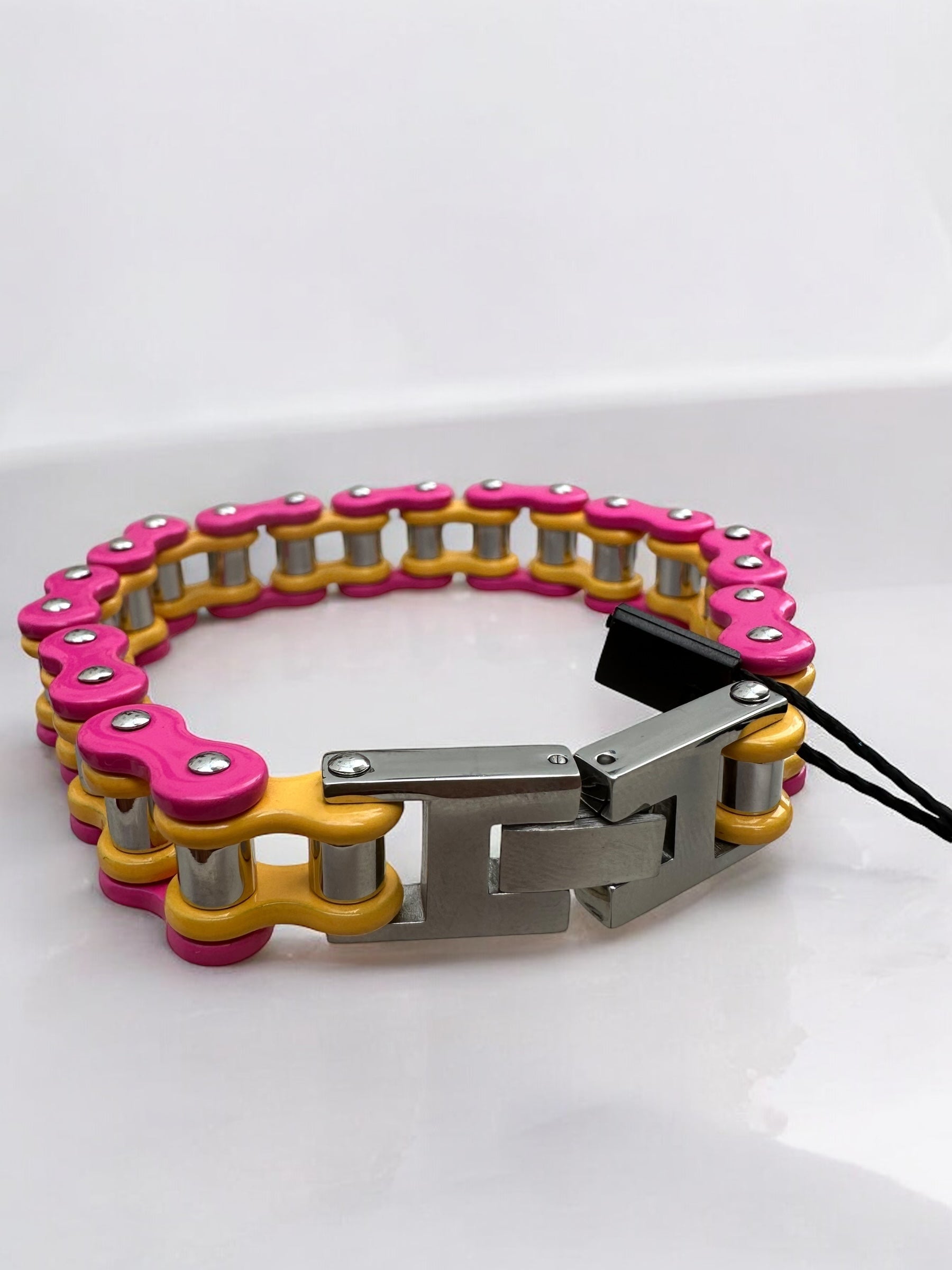 The Candy Stainless Steel Bike Chain Bracelet | MEN ACCESSORIES | LAVISH NY | OUTFAIR | OUTFAIR