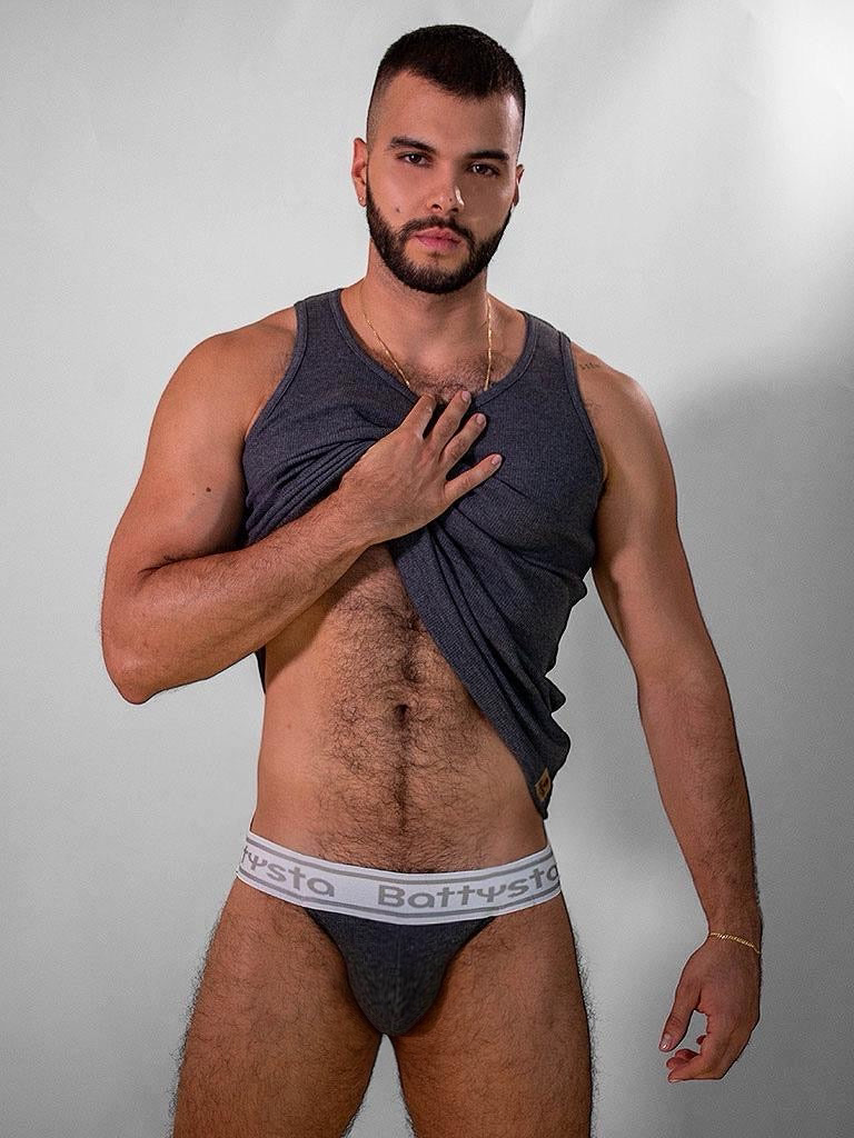 Grey Jockstrap | MEN UNDERWEAR | BATTYSTA | OUTFAIR | OUTFAIR