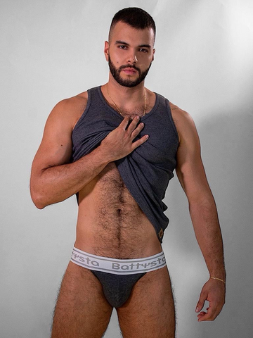 Grey Jockstrap | MEN UNDERWEAR | BATTYSTA | OUTFAIR | OUTFAIR