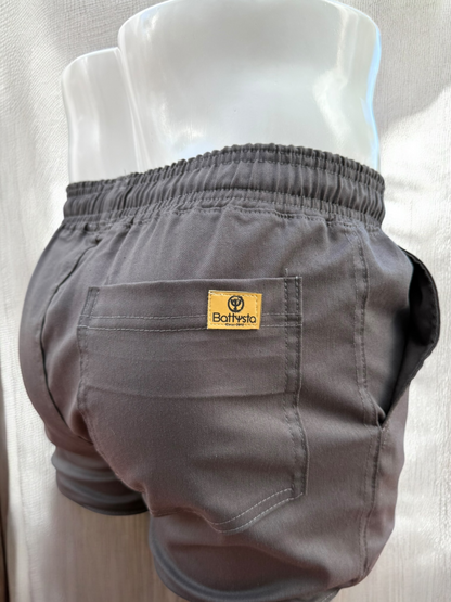Grey Drill Shorts 2.5 Inches | MEN SHORTS | BATTYSTA | OUTFAIR | OUTFAIR