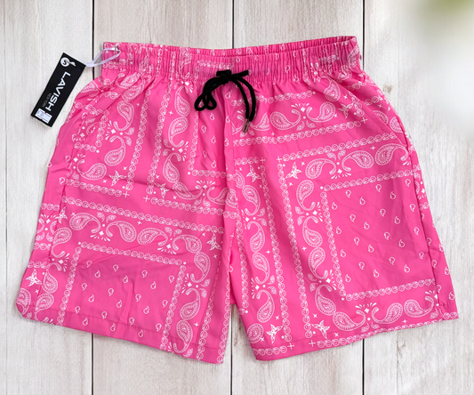 Pink Paisley Shorts | MEN SHORTS | LAVISH NY | OUTFAIR | OUTFAIR
