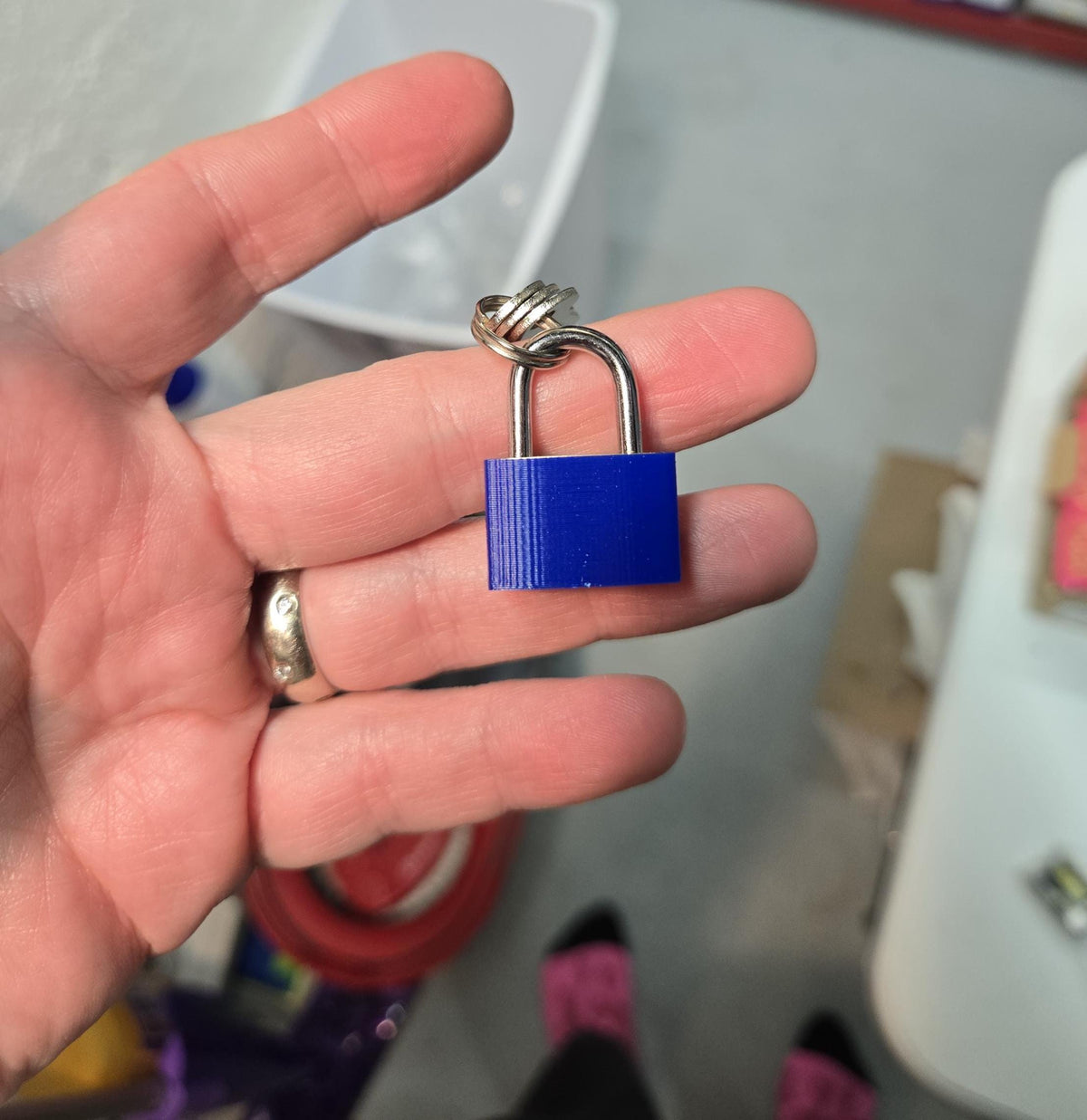 Small Padlock & Cover – Custom Kink Collar Lock, Keyed Alike Options, Glow & Pride Styles