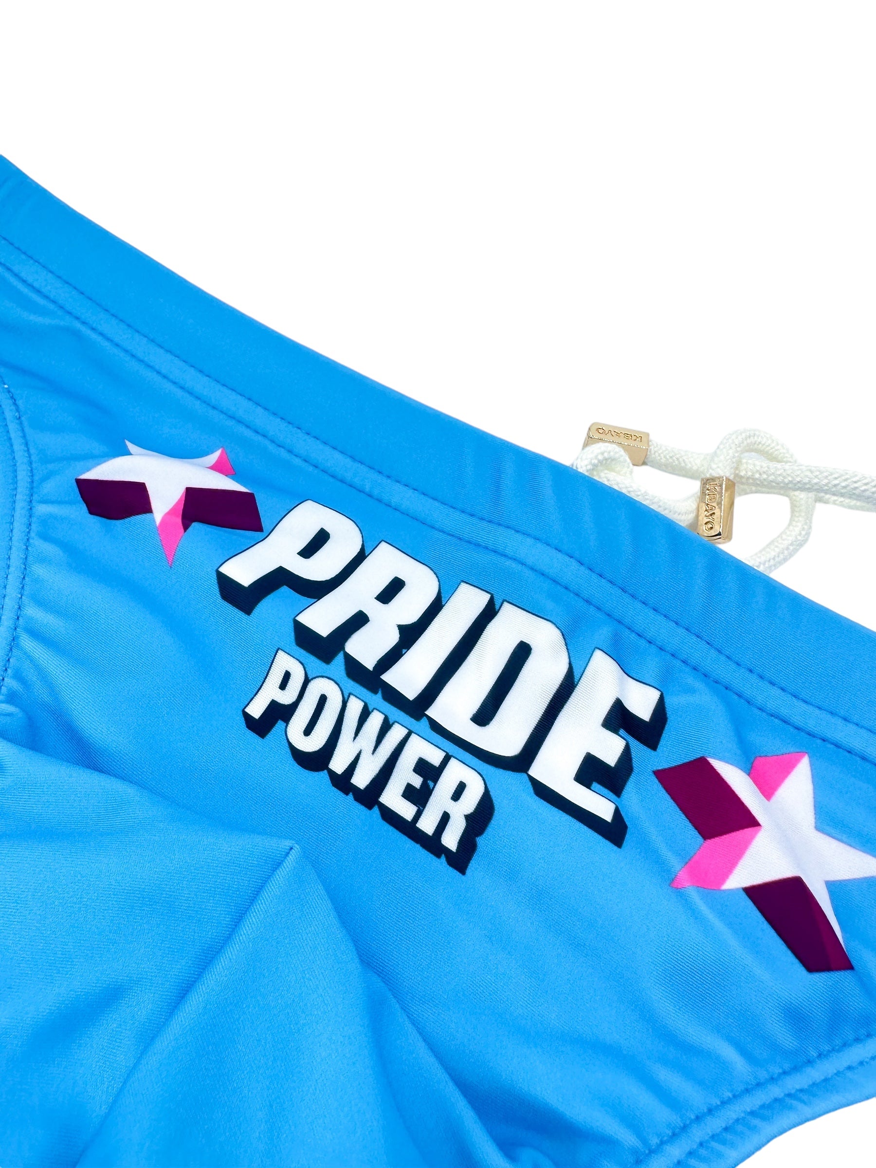 PRIDE POWER Light Blue Swimsuit | MEN SWIMWEAR | KBAYO | OUTFAIR | OUTFAIR
