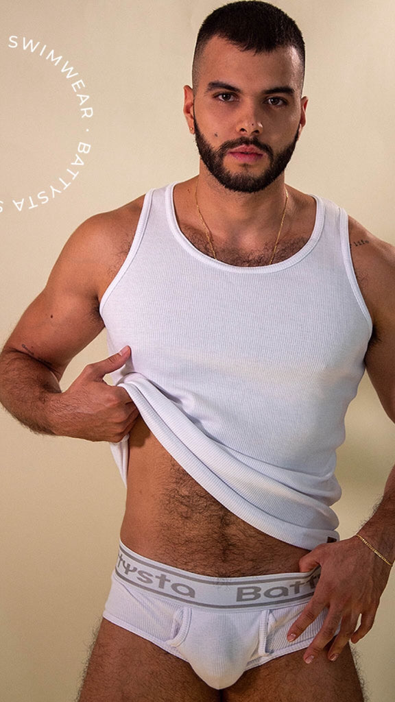 Ultra White Tank Top | MEN TANK TOP | BATTYSTA | OUTFAIR | OUTFAIR