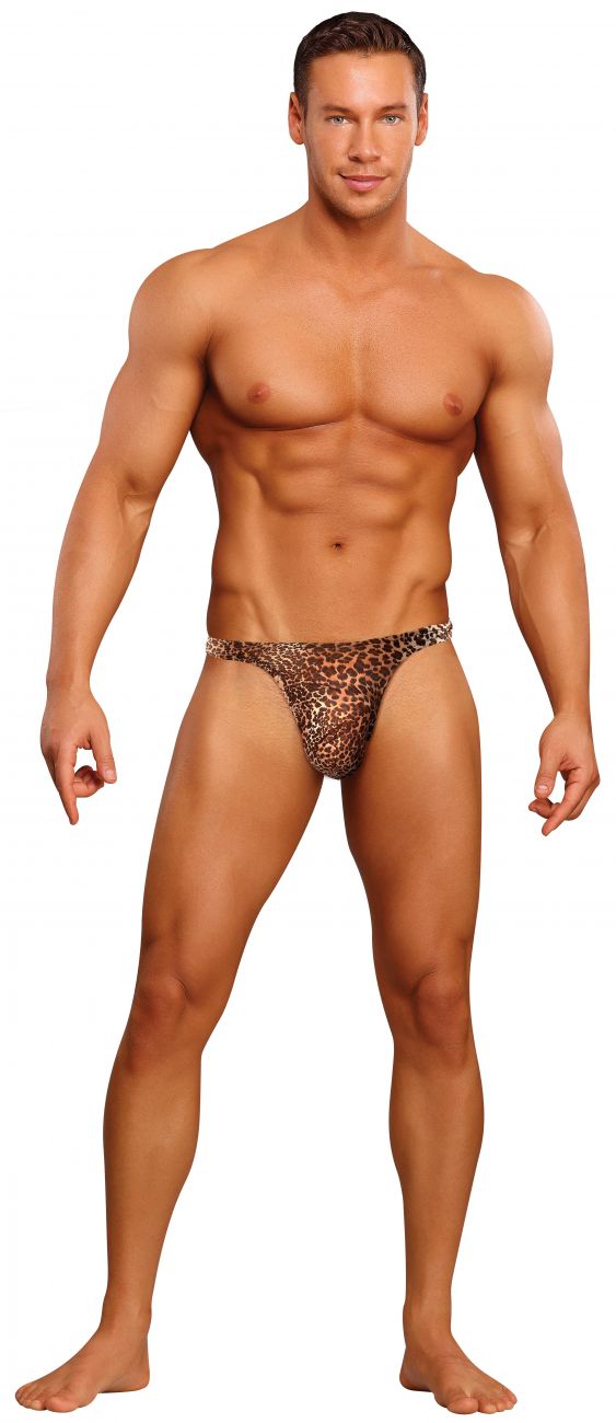 Male Power Men's Underwear 444030 Animal Wonder Thong Color Brown