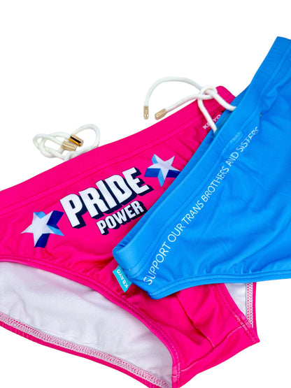 PRIDE POWER Light Blue Swimsuit | MEN SWIMWEAR | KBAYO | OUTFAIR | OUTFAIR