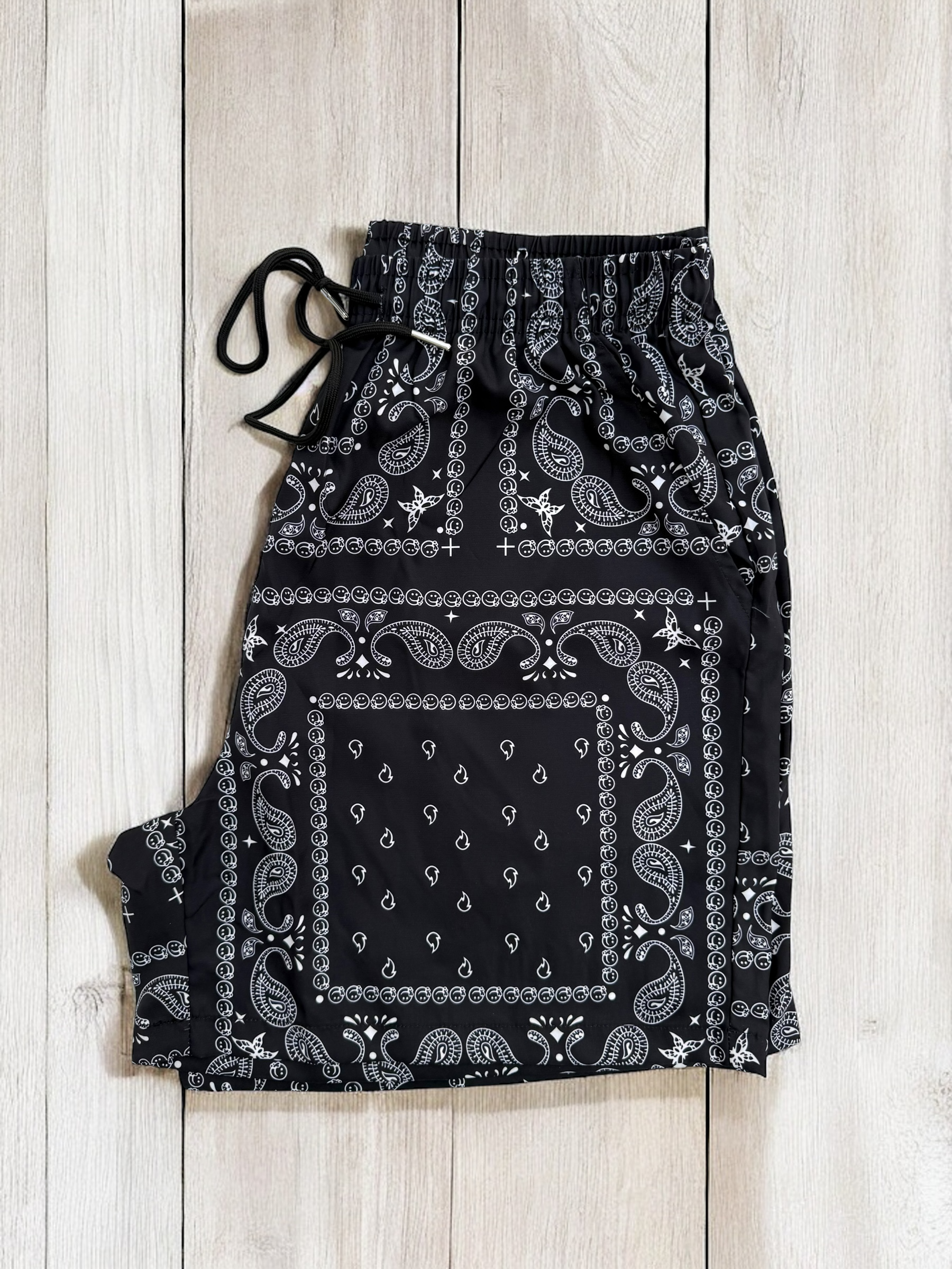 Black Paisley Shorts | MEN SHORTS | LAVISH NY | OUTFAIR | OUTFAIR