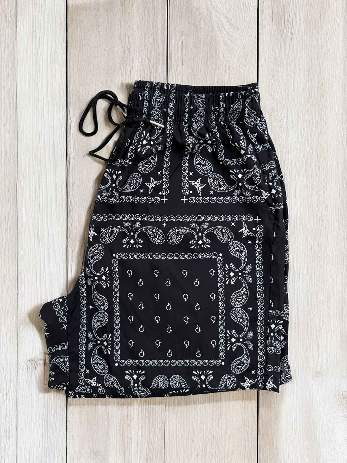 Black Paisley Shorts | MEN SHORTS | LAVISH NY | OUTFAIR | OUTFAIR