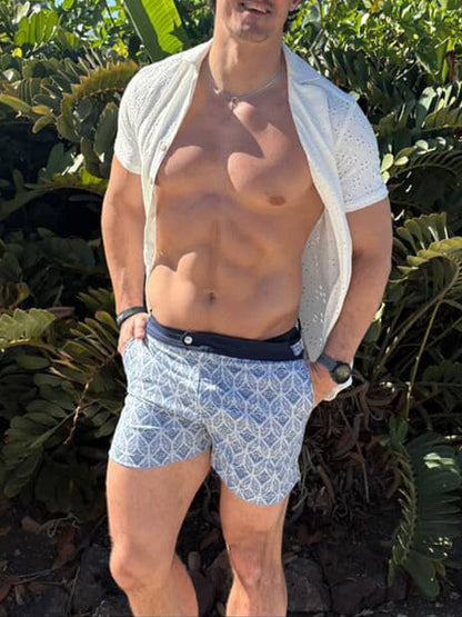 The Restless Swim Shorts - Aegean Mosaic