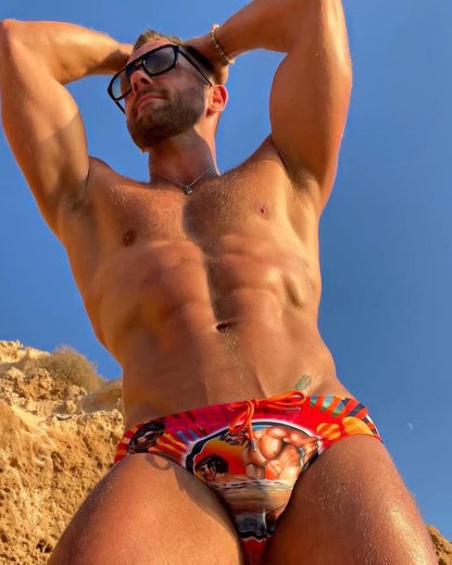 Tom of Finland "PRIDE" Swim Brief | MEN SWIMWEAR | TOM OF FINLAND | OUTFAIR | OUTFAIR