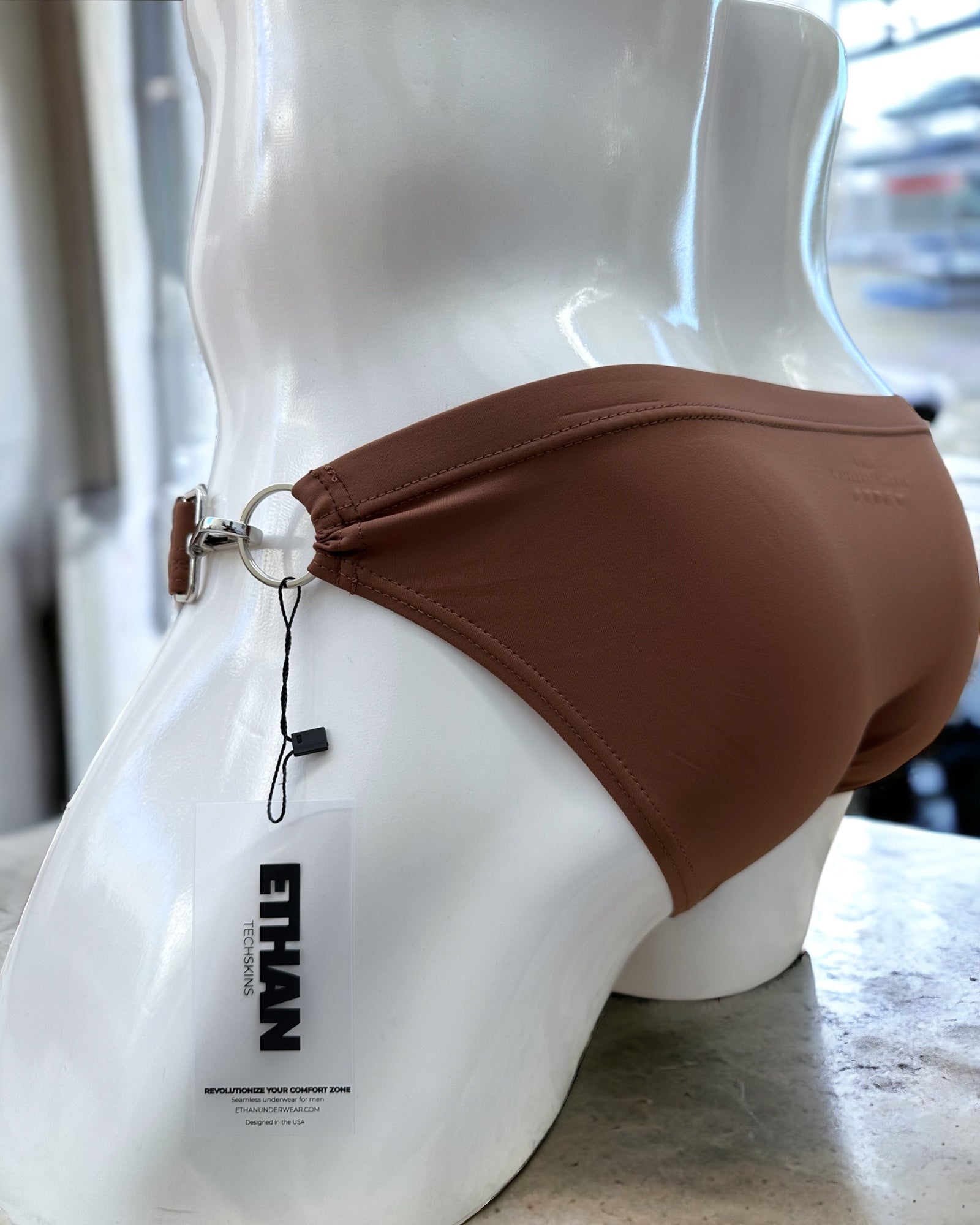 BuckleBold Chocolate | MEN SWIMWEAR | ETHAN UNDERWEAR | OUTFAIR | OUTFAIR