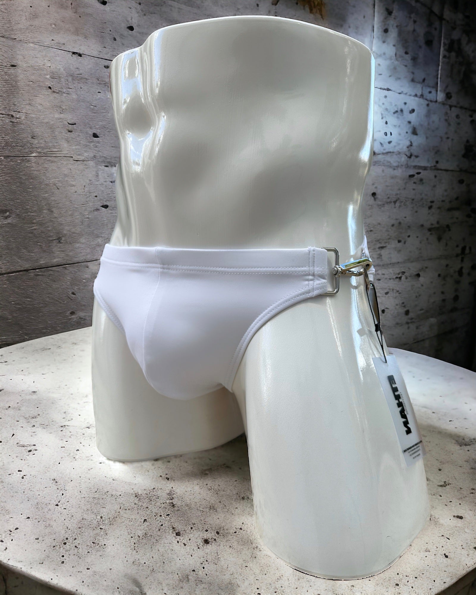 BuckleBold White | MEN SWIMWEAR | ETHAN UNDERWEAR | OUTFAIR | OUTFAIR