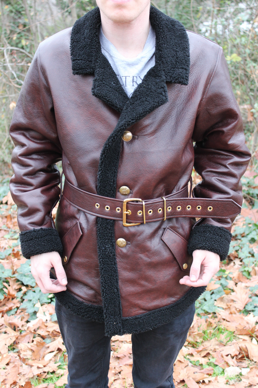 Leather and Shearling Coat - view 2
