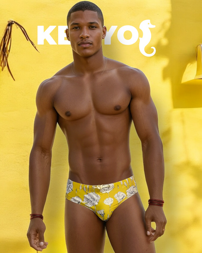 Coquina Bloom Briefs | MEN SWIMWEAR | KBAYO | OUTFAIR | OUTFAIR
