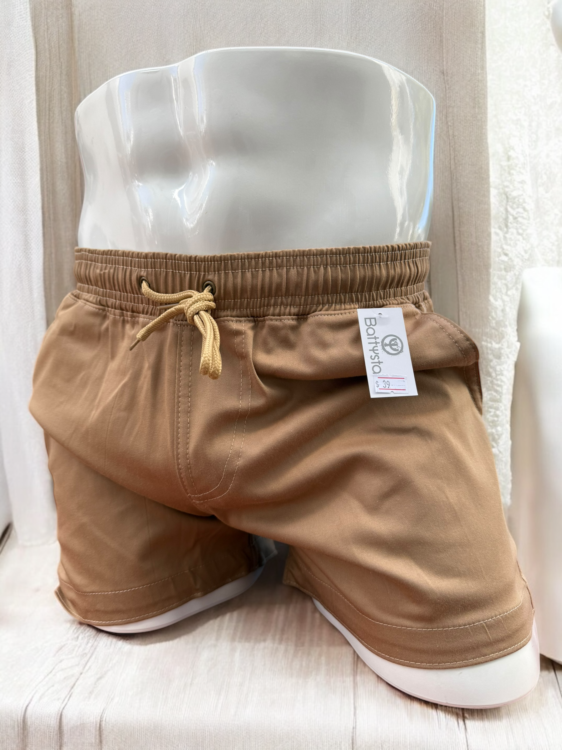 Khaki Drill Shorts 2.5 Inch | MEN SHORTS | BATTYSTA | OUTFAIR | OUTFAIR