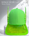 NEON GREEN WINGS VICER HAT