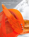 NEON ORANGE WINGS VICER HAT