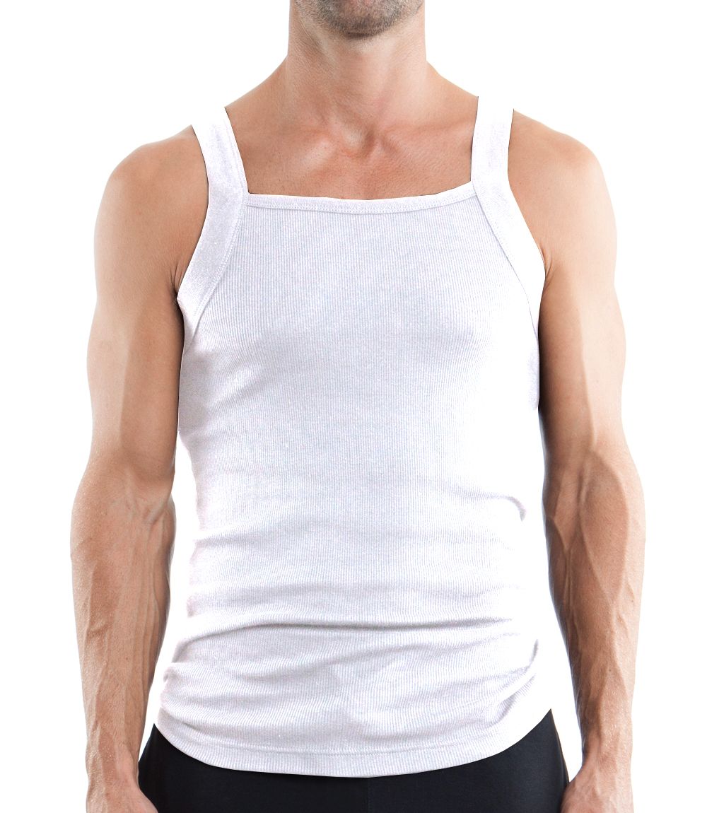 Papi 3-Pack Square Neck Tank - White