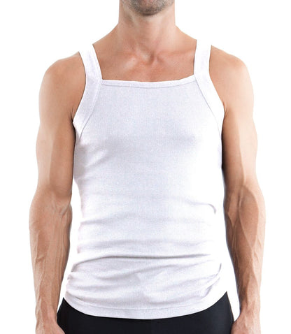 Papi 3-Pack Square Neck Tank - White