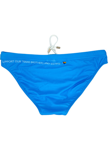 PRIDE POWER Light Blue Swimsuit | MEN SWIMWEAR | KBAYO | OUTFAIR | OUTFAIR