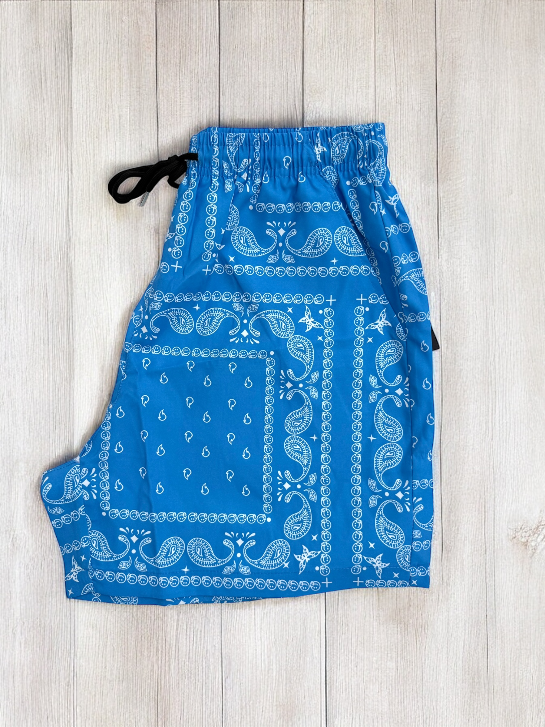 Light Blue Paisley Shorts | MEN SHORTS | LAVISH NY | OUTFAIR | OUTFAIR