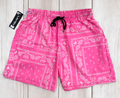 Pink Paisley Shorts