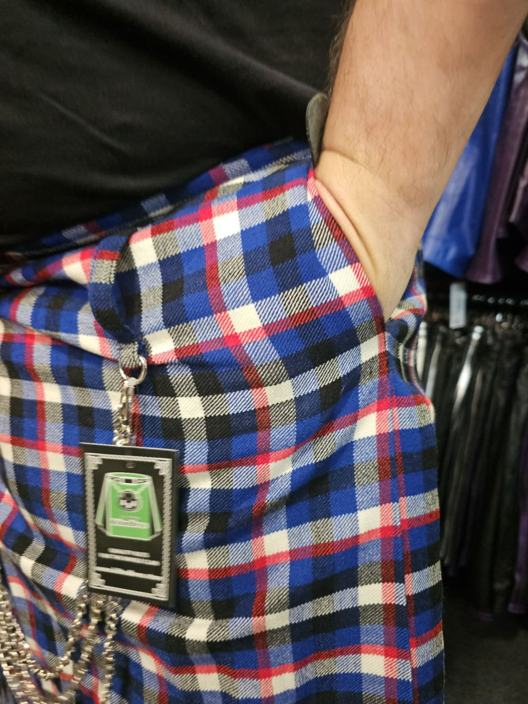 Official Leather Pride Tartan Kilt by KiltedBros - front view