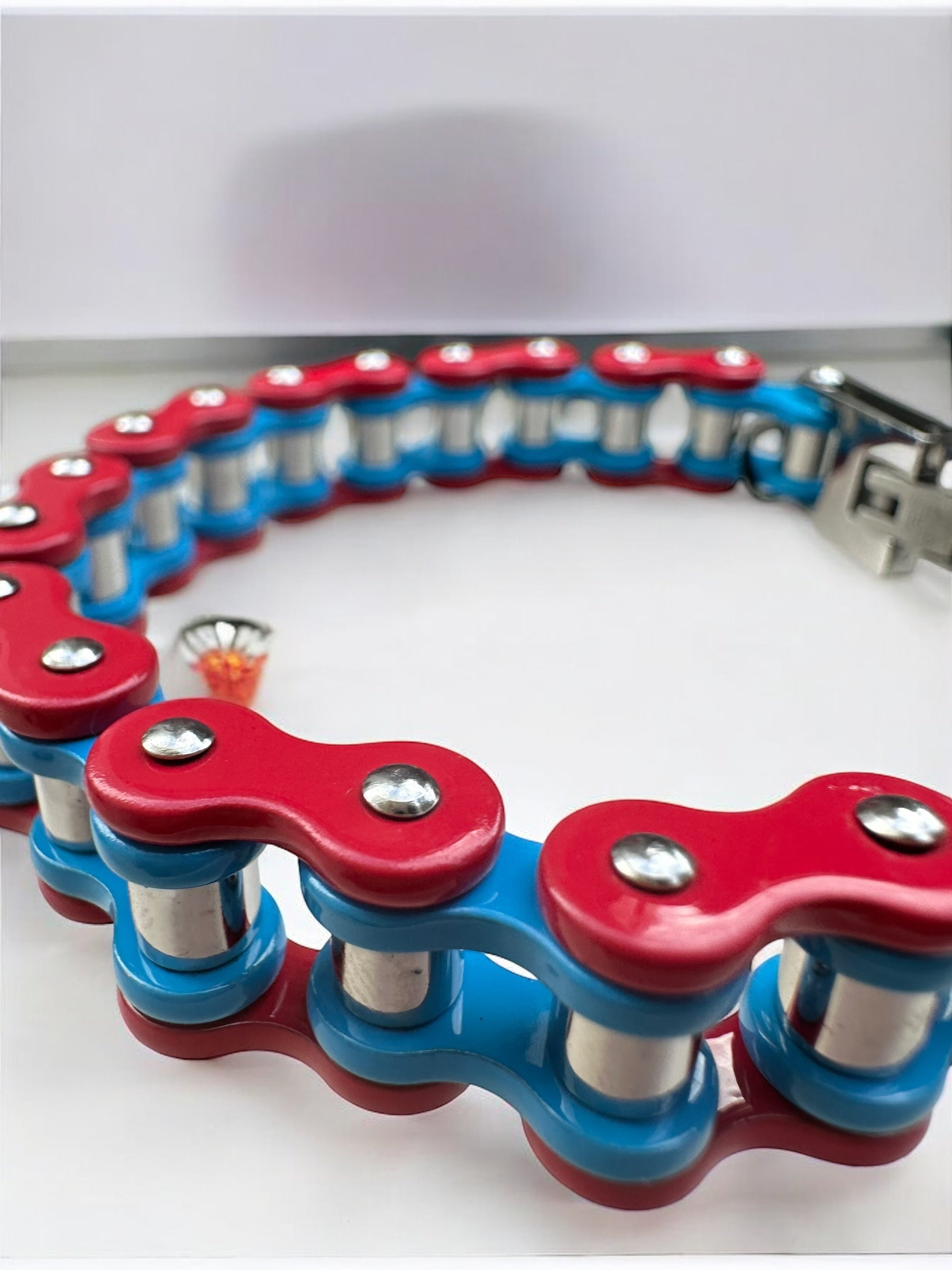 The Captain America Stainless Steel Bike Chain Bracelet | MEN ACCESSORIES | LAVISH NY | OUTFAIR | OUTFAIR