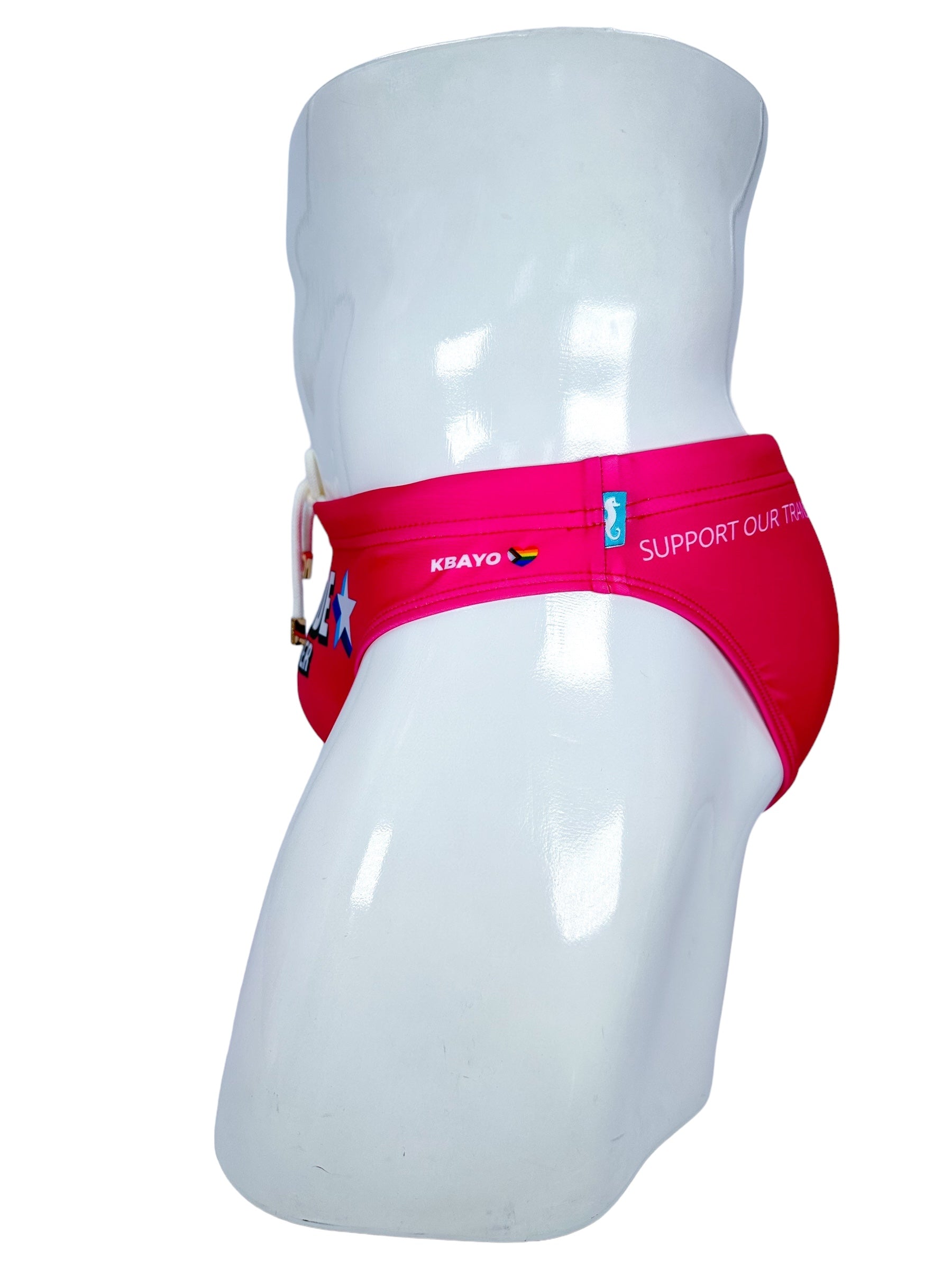 PRIDE POWER Pink Swimsuit | MEN SWIMWEAR | KBAYO | OUTFAIR | OUTFAIR