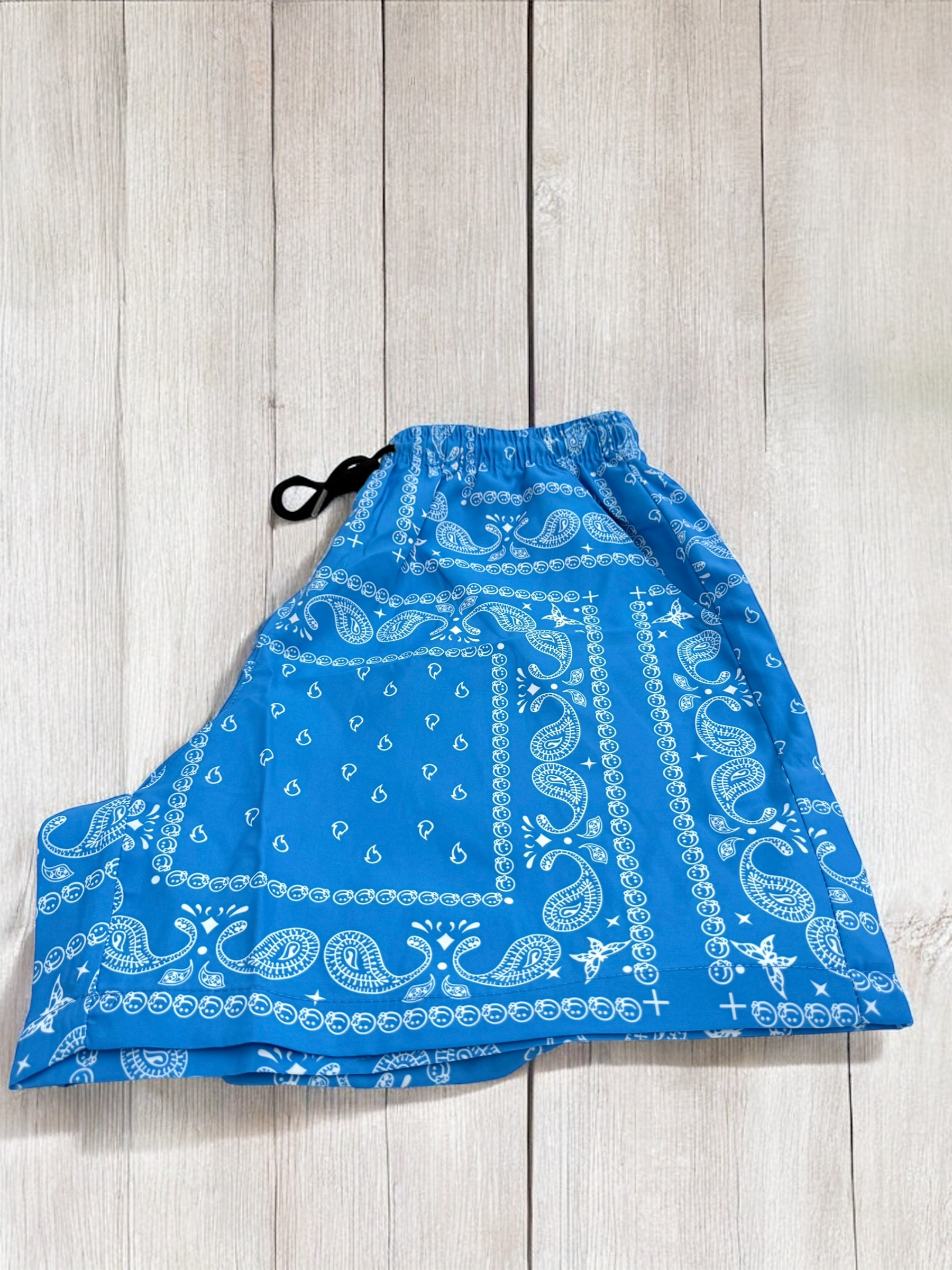 Light Blue Paisley Shorts | MEN SHORTS | LAVISH NY | OUTFAIR | OUTFAIR