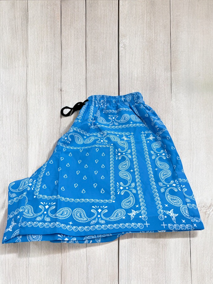 Light Blue Paisley Shorts | MEN SHORTS | LAVISH NY | OUTFAIR | OUTFAIR