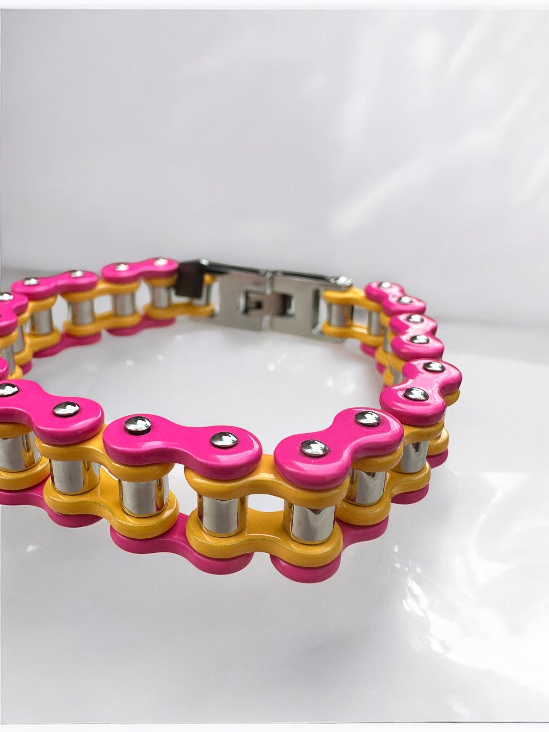 The Candy Stainless Steel Bike Chain Bracelet | MEN ACCESSORIES | LAVISH NY | OUTFAIR | OUTFAIR