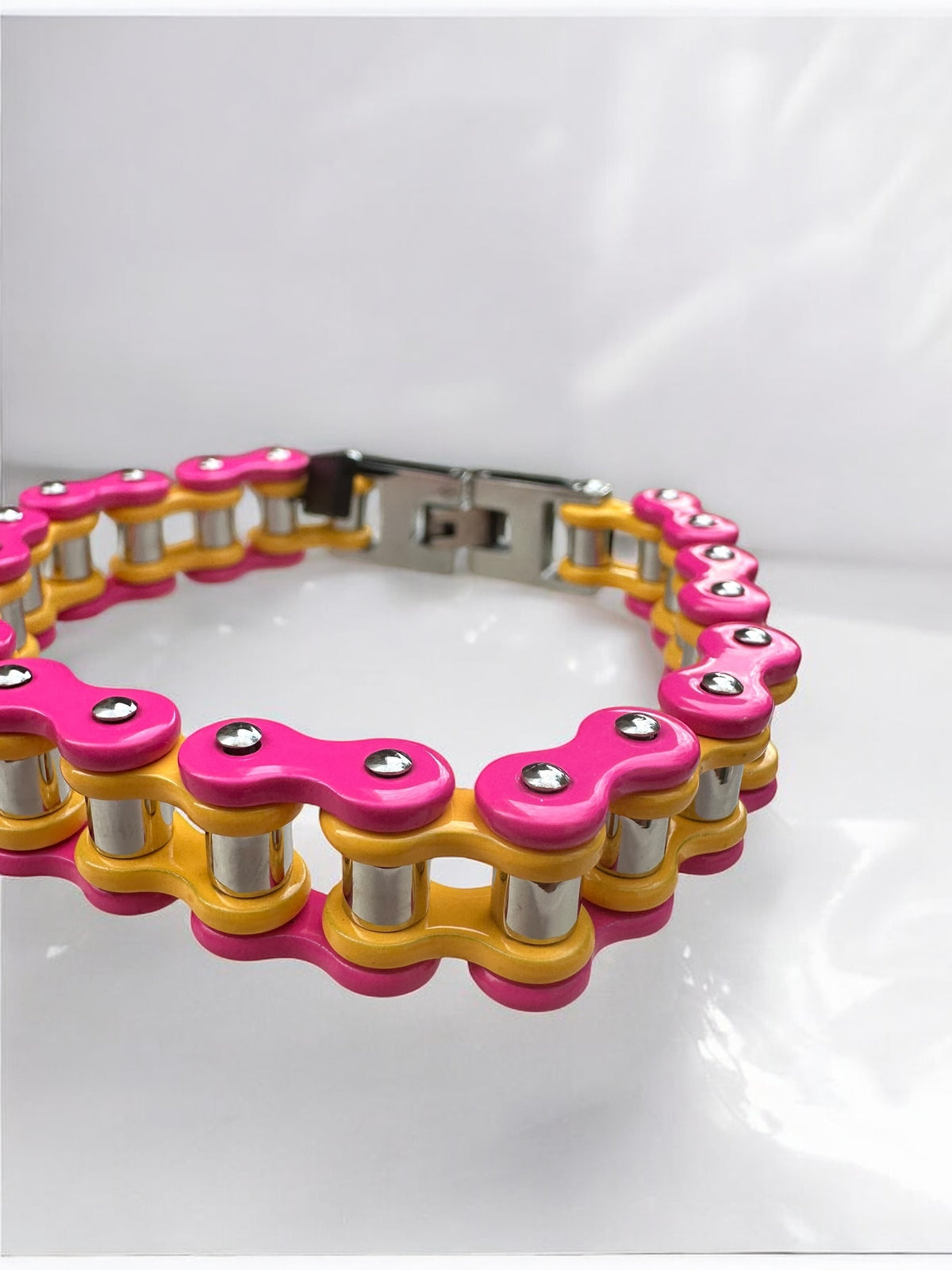 The Candy Stainless Steel Bike Chain Bracelet | MEN ACCESSORIES | LAVISH NY | OUTFAIR | OUTFAIR