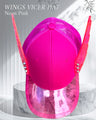 NEON PINK WINGS VICER HAT