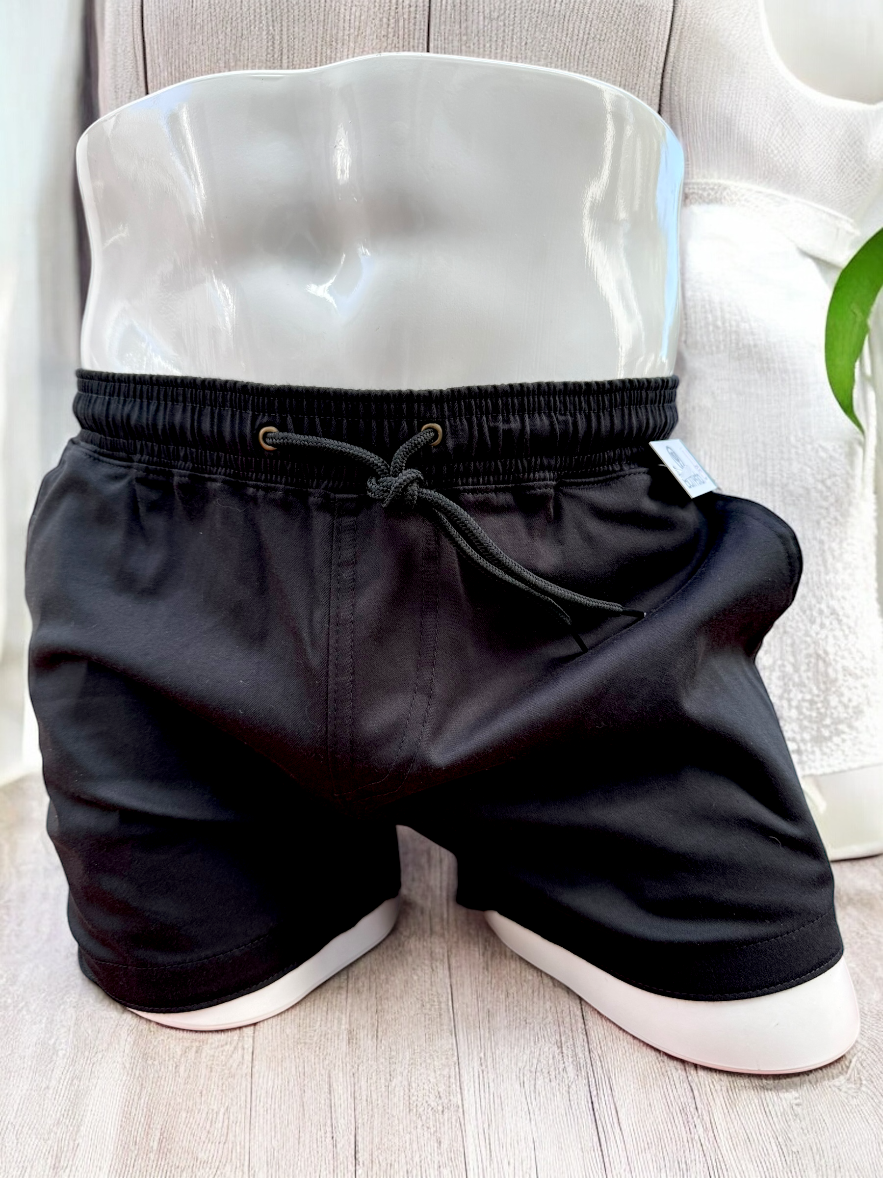 Black Drill Shorts 2.5 Inches | MEN SHORTS | BATTYSTA | OUTFAIR | OUTFAIR