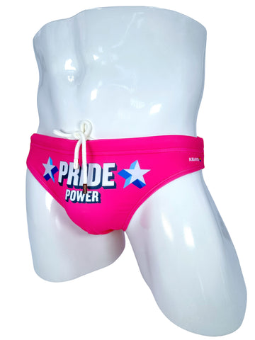 PRIDE POWER Pink Swimsuit | MEN SWIMWEAR | KBAYO | OUTFAIR | OUTFAIR