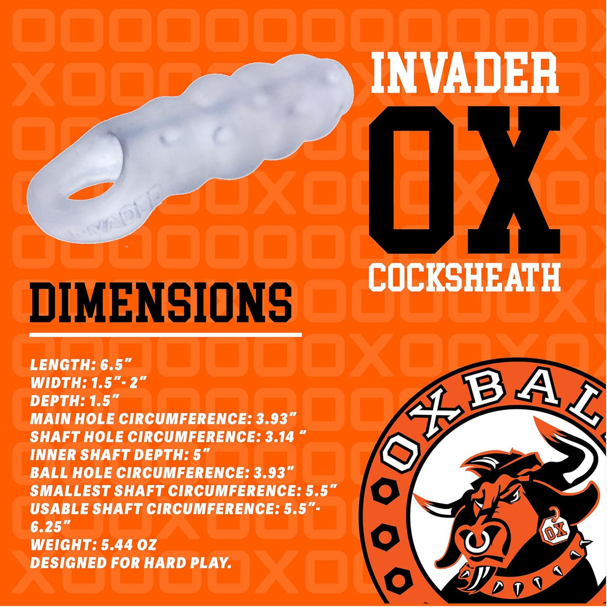 Oxballs INVADER humpity open-end velvety plus+SILICONE rubbery cocksheath - view 4