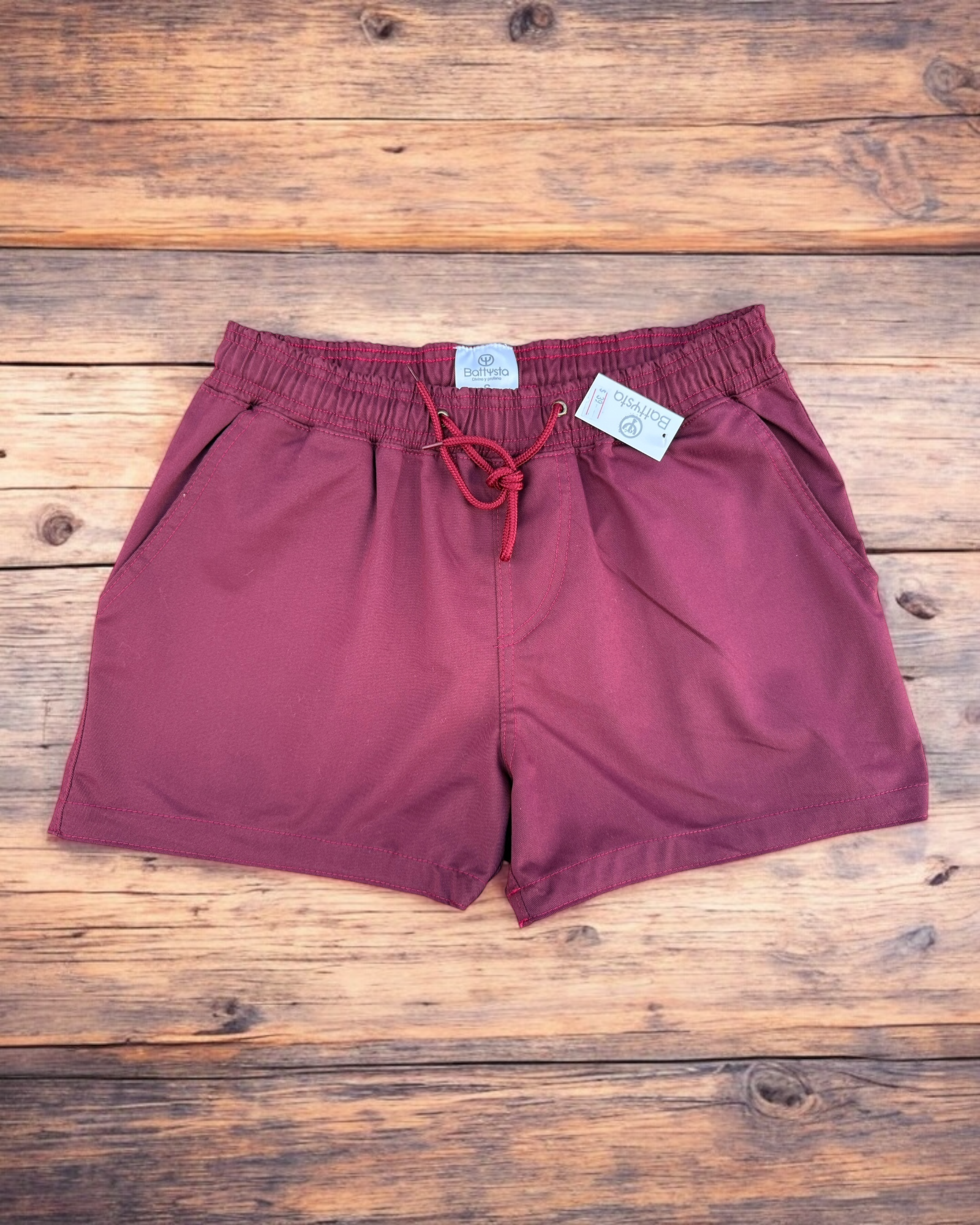 Merlot Drill Shorts 2.5 Inch | MEN SHORTS | BATTYSTA | OUTFAIR | OUTFAIR
