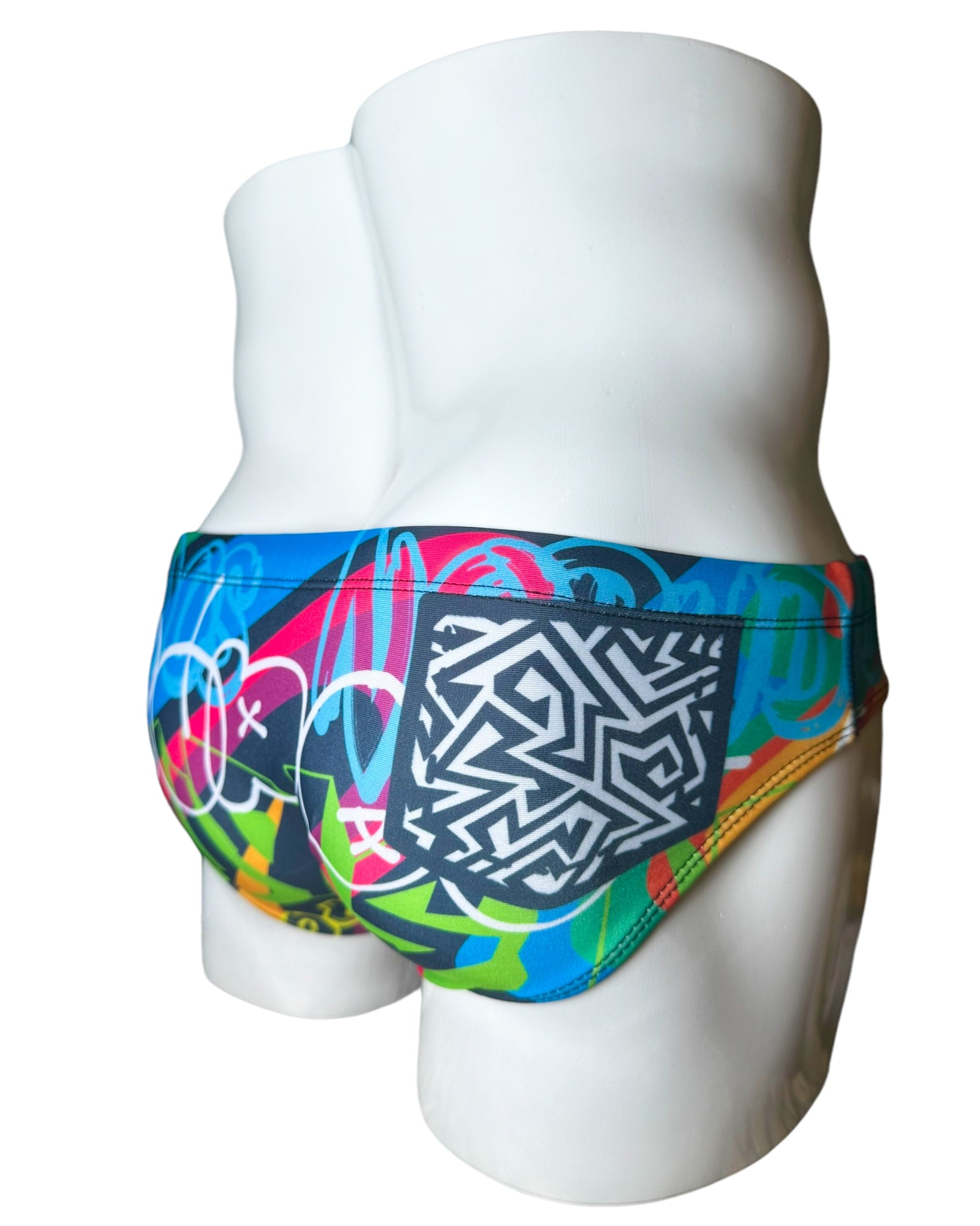 Graffiti Glamour Swim Brief | MEN SWIMWEAR | NO RUDOS | OUTFAIR | OUTFAIR