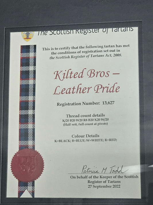 Official Leather Pride Tartan Kilt by KiltedBros - view 2