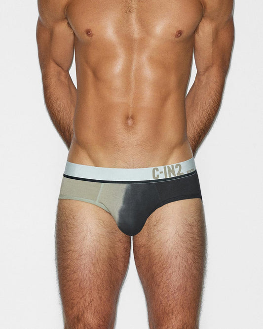 Dip Dye Low Rise Brief Sandstone Beige - back view