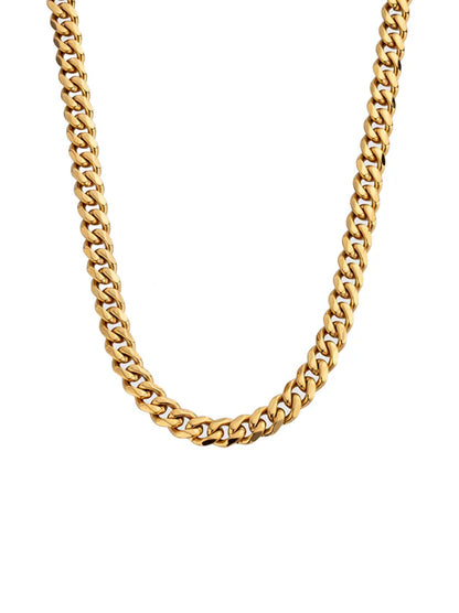 14 MM Gold-Plated Cuban Style Chain | MEN ACCESSORIES | INAROS By Nick | OUTFAIR | OUTFAIR