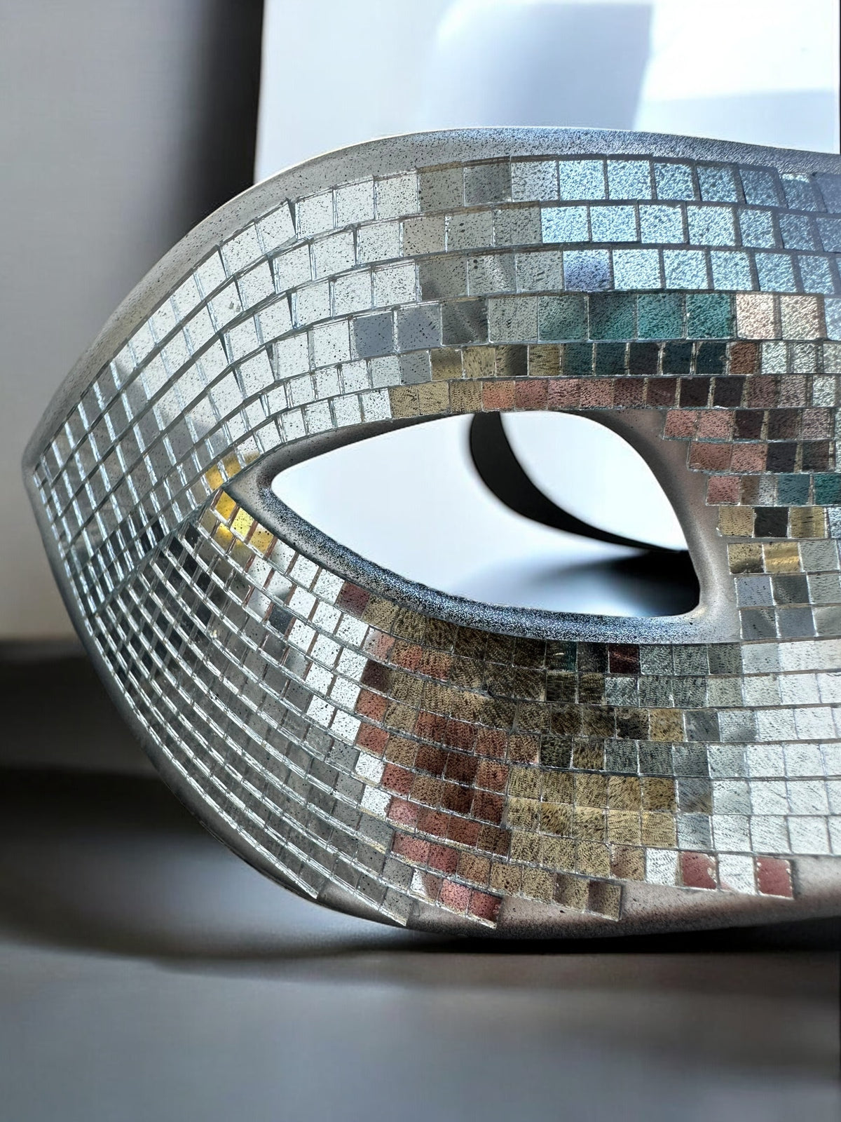Black and Silver Disco Ball Mask | MEN ACCESSORIES | LAVISH NY | OUTFAIR | OUTFAIR