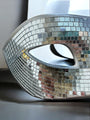 Black and Silver Disco Ball Mask