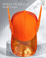 NEON ORANGE WINGS VICER HAT